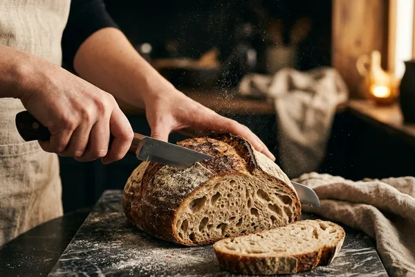 Hand-crafted artisan sourdough bread